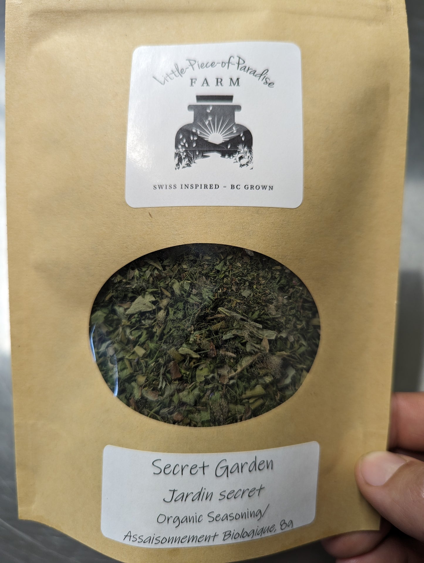 Organic Secret Garden Salad Herb Mix, Sustainable Farm Grown Herbs